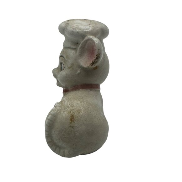 Vintage Ceramic Mouse Chef Salt Or Pepper Shaker Figurine - Picture 3 of 6